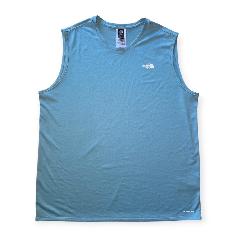 The North Face Mens Blue Sleeveless Shirt (TK58) - Picture 2 of 13